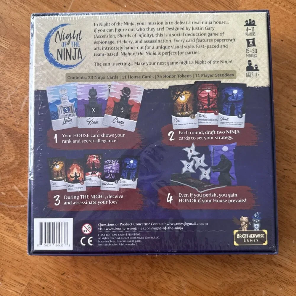 Night of the Ninja • Social Deduction Game • 4-11 Players
